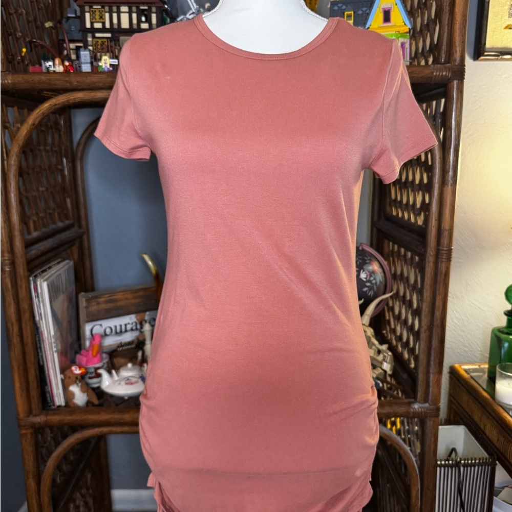 Pink Short Sleeve Dress